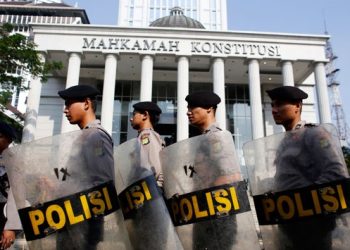 Lebih dari 7 Ribu Personel Polda Metro Siaga di MK, Antisipasi Putusan Sengketa Pilpres 2024. Sumber Tempo.