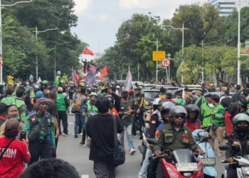 Aksi Demo Ojol 20 Mei 2025 Berlangsung Tertib, Jumlah Massa Jauh dari Ekspektasi