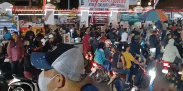 Menjelang Aksi Massa, Suasana Alun-Alun Pati Memanas