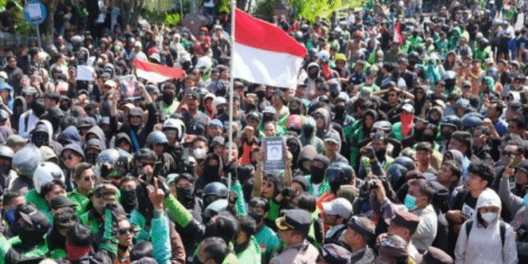 Ojek Online Gelar Aksi di Jakarta, Garda Indonesia Sampaikan 7 Tuntutan