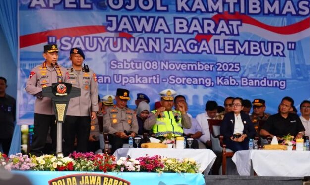 Apel Ojol Kamtibmas di Jabar Bersatu Padu Jaga Keamanan