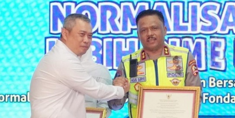 Kakorlantas Polri Hadiri Normalisasi Kendaraan ODOL di Jawa Timur