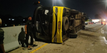Kecelakaan Tunggal Bus di Tol Krapyak Semarang Tewaskan 16 Penumpang