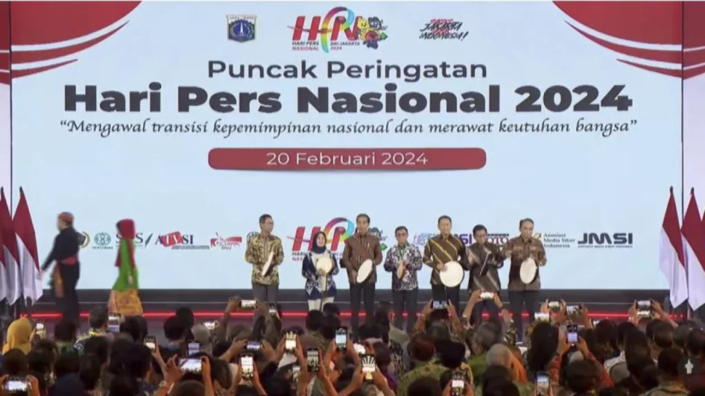 Puncak Peringatan Hari Pers Nasional 2024. Sumber: Vlix.