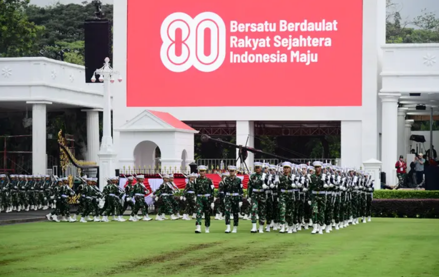 Perayaan HUT ke-80 RI di Monas dan Istana Merdeka Berlangsung Meriah