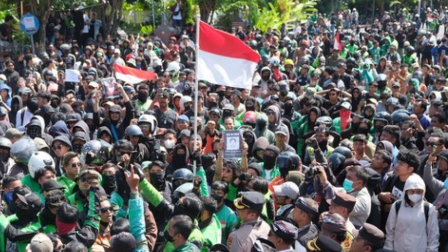 Ojek Online Gelar Aksi di Jakarta, Garda Indonesia Sampaikan 7 Tuntutan